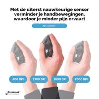 BakkerElkhuizen Evoluent D muis RF Draadloos 3200 DPI Rechtshandig - thumbnail