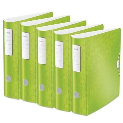 Ordner leitz wow active 180° 80mm pp a4 groen | 5 stuks