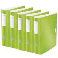 Ordner leitz wow active 180° 80mm pp a4 groen | 5 stuks - thumbnail