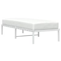 Bedframe metaal wit 75 x 190 cm - thumbnail