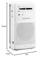 Radio Sangean SR35W BLANCO Wit Zwart - thumbnail