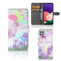 Samsung Galaxy A22 5G | Telefoonhoesje | Met pasjeshouder | Bird - thumbnail