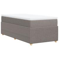 Boxspring met matras stof taupe 80x200 cm - thumbnail