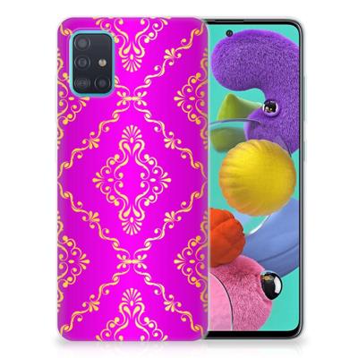 Siliconen Hoesje Samsung Galaxy A51 Barok Roze