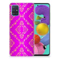 Siliconen Hoesje Samsung Galaxy A51 Barok Roze - thumbnail