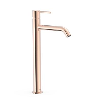 Wastafelmengkraan Tres Study Exclusive 38,5 cm 1-Knop Rond Rosé Goud Tres Wastafelmengkraan Tres Study Exclusive 38,5 cm 1-Knop Rond Rosé Goud Tres