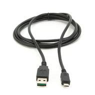 Gembird CC-MUSB2D-1M USB-kabel USB 2.0 USB A Micro-USB A Zwart
