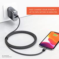 SATECHI USB-C Naar Lightning Oplaadkabel (1.8 Meter / 6.6 Ft) - Apple Mfi Gecertificeerd - Voor iPhone 14 Pro/14/14 Plus, iPhone 13 Pro Max/13 Pro/13/13 Mini, Airpods Pro, Airpods 3/2/ 1 - thumbnail