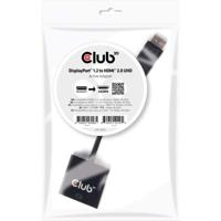 club3D CAC-2070 DisplayPort Adapter [1x DisplayPort stekker - 1x HDMI-bus] Zwart - thumbnail