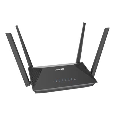 ASUS RT-AX52 AX1800 Dual Band WiFi 6 Extendable Router, Instant Guard, Ouderlijk Toezicht, Ingebouwde VPN, AiMesh Compatibel, Gaming & Streaming, Slimme Thuis, Wireless Router