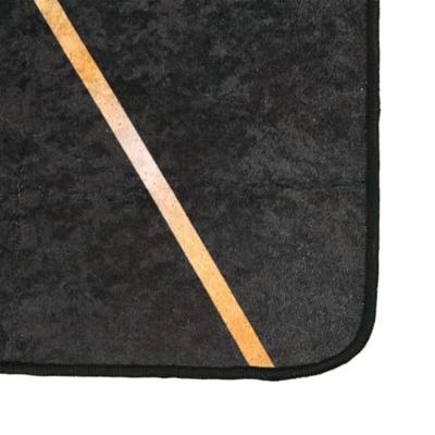 VidaXL Vloerkleed wasbaar anti-slip 160x230 cm zwart en goudkleurig