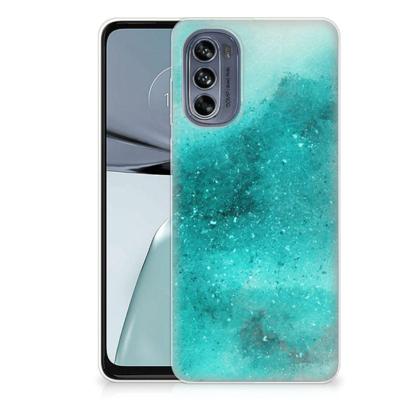 Smartphone hoesje Motorola Moto G62 5G Painting Blue Smartphone hoesje Motorola Moto G62 5G Painting Blue
