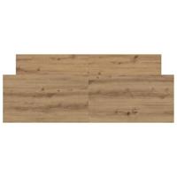 Bedframe zonder matras spaanplaat artisanaal eikenkleurig - thumbnail