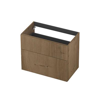 INK - Onderkast 2L A-sym Fin. Gefr. Tbv Greep - 800x450x650 Mm - Ash Grey