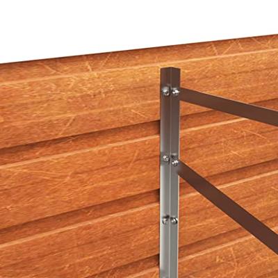VidaXL Plantenbak verhoogd 400x80x45 cm cortenstaal roestig
