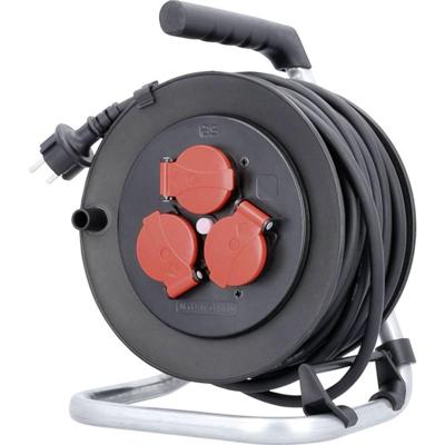 Schwabe kabelhaspel neopreen 3x1,5mm zware bouw industrie uitvoering 25 meter 10128