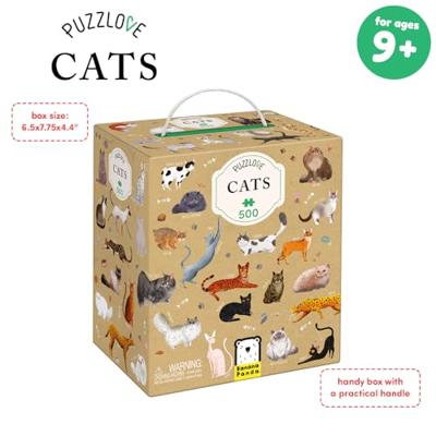 Banana Panda - puzzlove katten - 500st. Banana Panda - puzzlove katten - 500st.