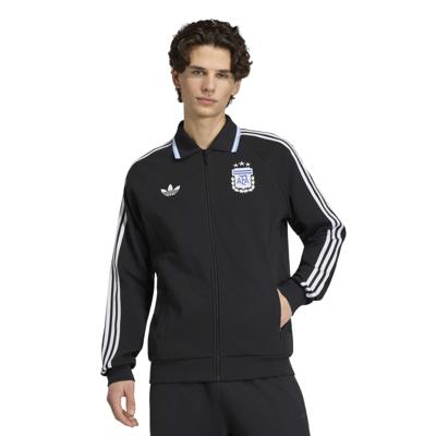 adidas Argentinië Originals Anthem Trainingsjack Zwart Wit Lichtblauw