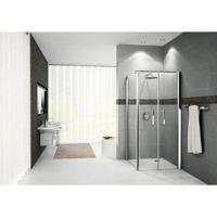 Novellini Giada klapdeur 2B 84/90x195cm wit profiel en helder glas GIADN2B841A - thumbnail