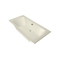 Xenz Robijn Duobad - 190x90x48 - afvoer Midden - acryl - pergamon 6988-02 - thumbnail