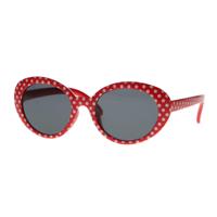 Spectrum zonnebril rood stippen smoke glas kids meisje - thumbnail