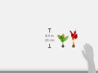 BiOrb zijden plantenset klein groen & rood aquarium decoratie - thumbnail