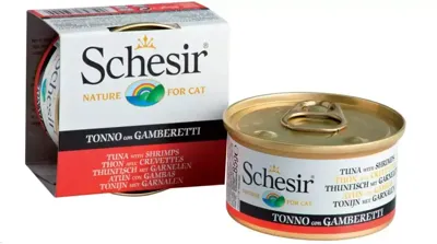 Schesir Kat Tonijn - Garnaal 85 gr