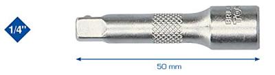 Brilliant Tools BT020907 BT020907 Dopsleutelverlenging Aandrijving 1/4 (6.3 mm) 50 mm 1 stuk(s) - thumbnail