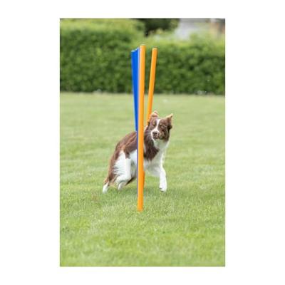 TRIXIE Agility-Slalomstangen Fun Agility, blauw/oranje - thumbnail