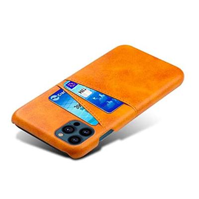 Casecentive Leren Wallet Back case iPhone 14 Pro tan