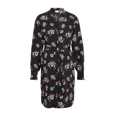 PIECES Maternity zwangerschapsjurk Lunilla van gerecycled polyester /oranje/blauw PIECES Maternity zwangerschapsjurk Lunilla van gerecycled polyester /oranje/blauw