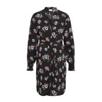 PIECES Maternity zwangerschapsjurk Lunilla van gerecycled polyester /oranje/blauw - thumbnail