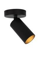 Lucide CLUBS - Plafondspot - 1xGU10 - Zwart - thumbnail