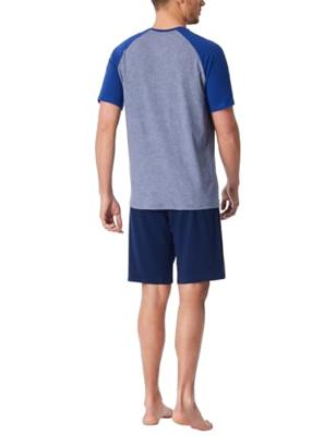 Schiesser Schiesser Heren Pyjama Short royal blue 183584 56/XXL