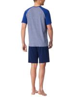 Schiesser Schiesser Heren Pyjama Short royal blue 183584 56/XXL - thumbnail