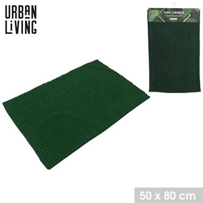 Urban Living Badkamerkleedje|badmat tapijt - donkergroen - 50 x 80 cm