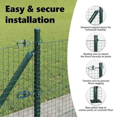 VidaXL Afrasteringspaal groen 10 x 0,6 m (25 x 25 mm gaas) VidaXL Afrasteringspaal groen 10 x 0,6 m (25 x 25 mm gaas)