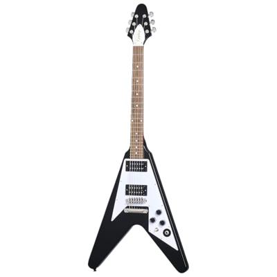 Epiphone Kirk Hammett 1979 Flying V Ebony elektrische gitaar met hard case
