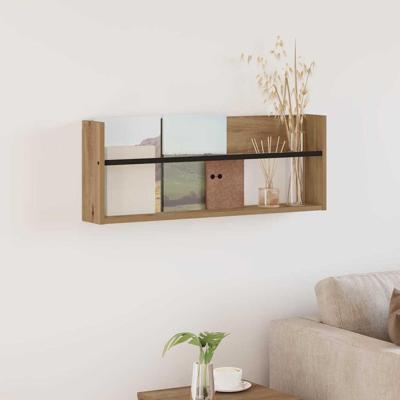 Tijdschrift Rek Artisan Eiken 80 x 12 x 30 cm Bewerkt hout Tijdschrift Rek Artisan Eiken 80 x 12 x 30 cm Bewerkt hout