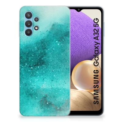 Smartphone hoesje Samsung Galaxy A32 5G Painting Blue Smartphone hoesje Samsung Galaxy A32 5G Painting Blue