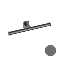 Dubbele Toiletrolhouder Hotbath Gal Geborsteld Gunmetal PVD - thumbnail