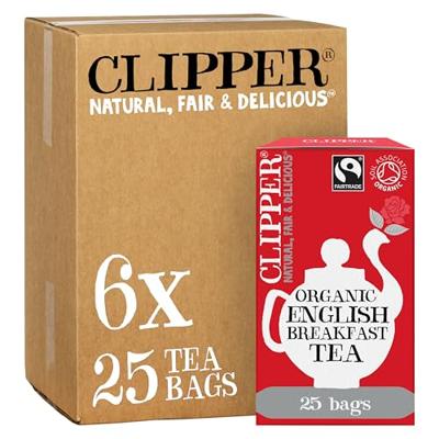Thee clipper english breakfast bio 25 zakjes | 6 stuks Thee clipper english breakfast bio 25 zakjes | 6 stuks