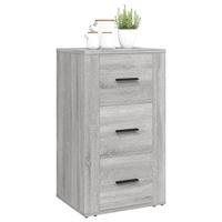 Dressoir 40x33x70 cm bewerkt hout grijs sonoma eikenkleurig - thumbnail