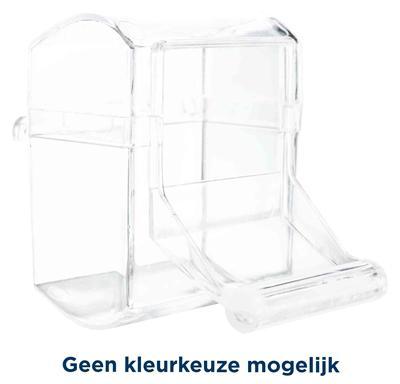 TRIXIE VOERBAK MET LANDINGSPLAATS KUNSTSTOF ASSORTI 7X7 CM 70 ML 4 ST