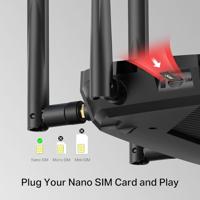 Mercusys MB235-4G LTE 4G router, 4G+ Cat6 tot 300 Mbps, ondersteunt nano-simkaarten, dual-band WLAN AC1200, Gigabit LAN/WAN-aansluitingen, plug en play, EasyMesh - thumbnail