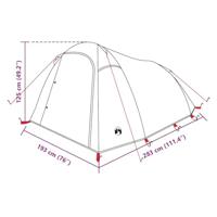 Tunneltent 3-persoons waterdicht blauw - thumbnail
