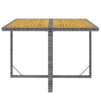 9-delige Tuinset met kussens poly rattan grijs - thumbnail