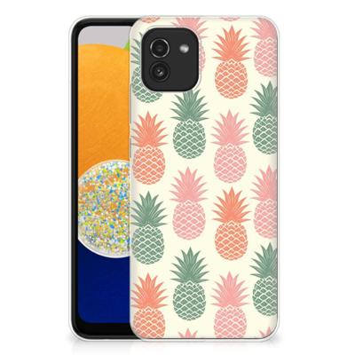 Samsung Galaxy A03 | Siliconen Case | Ananas