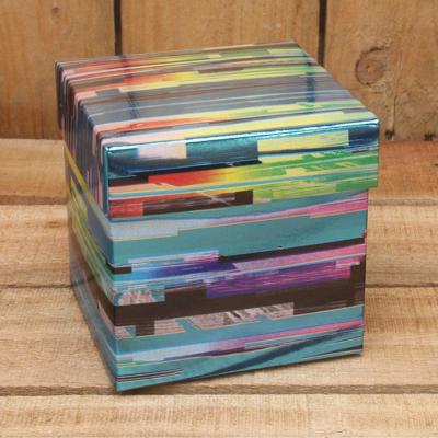 Bonbon doosjes - Chocolade doosje - Flash blauw metallic - 24 stuks