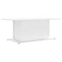 Salontafel 102x55,5x40 cm spaanplaat wit - thumbnail